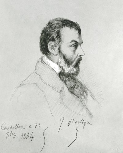 Retrato de Joseph dOrtigue (1802-66) 1854 de Jean Joseph Bonaventure Laurens