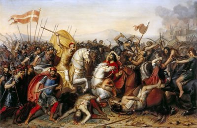 A Batalha de Saucourt-en-Vimeu em 3 de agosto de 881 de Jean Joseph Dassy