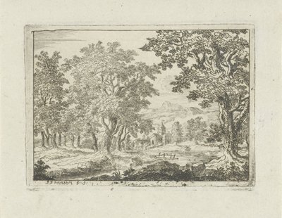 Paisagem fluvial arborizada de Jean Joseph Hanson