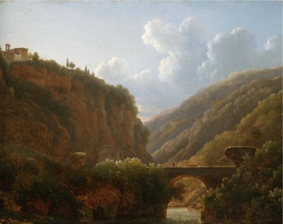 Vista do mosteiro de San Cosimato, a norte de Roma de Jean Joseph Xavier Bidauld