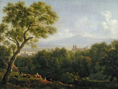 Vista de Frascati (óleo sobre tela) de Jean Joseph Xavier Bidauld