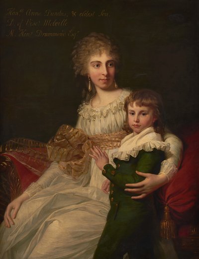Retrato da Sra. Henry Drummond com o seu filho, Henry (óleo sobre tela) de Jean Laurent Mosnier
