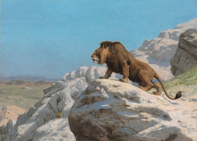 Leão em guarda de Jean Leon Gerome