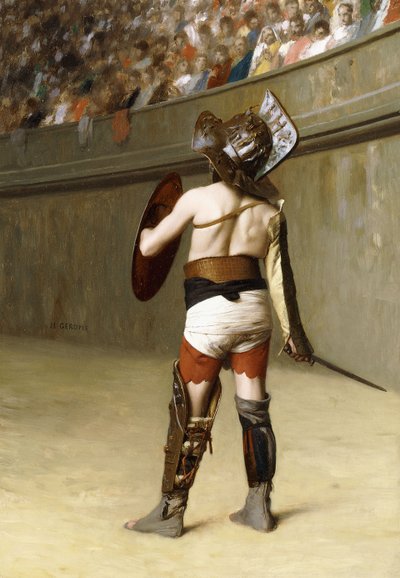 Mirmillon - um gladiador gaulês, de Jean Leon Gerome