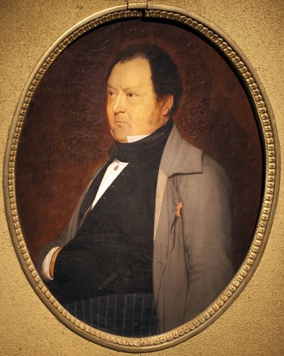 Retrato do Sr. Leblond. Pintura de Jean Leon Gerome (1824-1904), óleo sobre tela, cerca de 1844. Arte francesa de Jean Leon Gerome