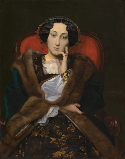 Retrato de uma mulher de Jean Leon Gerome