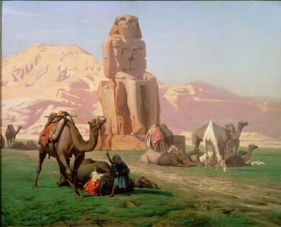 O Colosso de Memnon, 1857 de Jean Leon Gerome