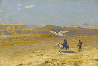 A fuga para o Egito, década de 1890. de Jean Leon Gerome