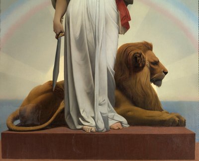 A República por Gerome Jean Leon (1824 - 1904) (alegoria - 1848); Mairie des Lilas de Jean Leon Gerome