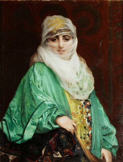 Mulher de Constantinopla, em pé, c.1876 de Jean Leon Gerome