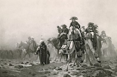 General Bonaparte no Egito, de Uma coleção de obras de Jean-Leon Gerome em 100 fotos, 1881 (fotogravura) (ver também 183490) de Jean Leon after Gerome
