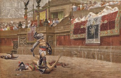 Os gladiadores de Jean Leon after Gerome