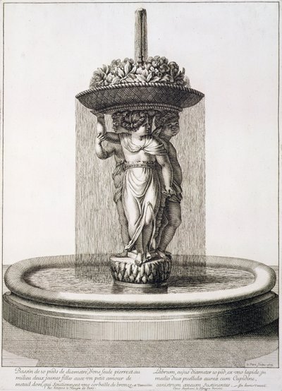 Design para uma fonte, 1673 de Jean Lepautre