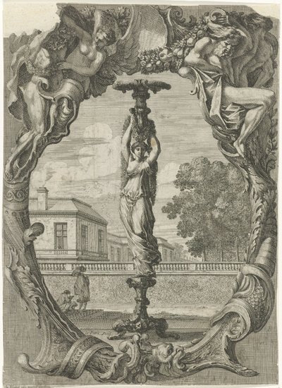 Porta-vela
Portadores de velas em molduras ornamentais (título da série) de Jean Lepautre