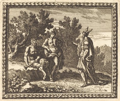 Midas com Apolo e Pan de Jean Lepautre