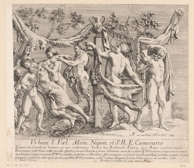 Alívio de bacantes em festa de Jean Lepautre