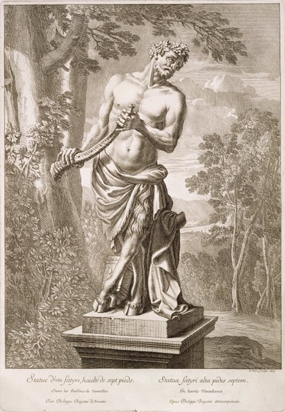 Estado de um sátiro de Philip de Buyster em Versalhes, 1675 de Jean Lepautre