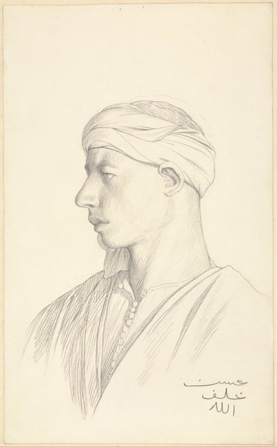 Retrato de um Fellah Egípcio de Jean Leon Gerome