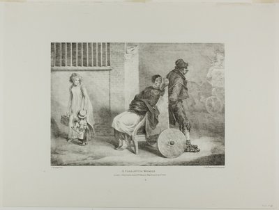 A Paraleytic Woman, plate 9 from Various Subjects Drawn from Life and on Stone (The English Suite) de Jean Louis André Théodore Géricault