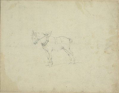 Cavalo de tração de Jean Louis André Théodore Géricault
