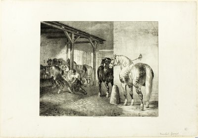 Loja do ferrador de Jean Louis André Théodore Géricault
