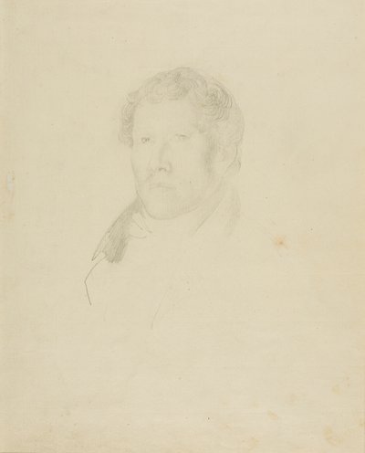 Retrato de um homem de Jean Louis André Théodore Géricault