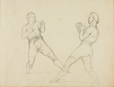 Dois pugilistas a lutar de Jean Louis André Théodore Géricault