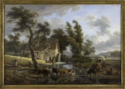 O moinho, entre 1772 e 1829 (óleo) de Jean Louis Demarne