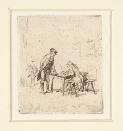 a O Relatório b Harlequin de Jean Louis Ernest Meissonier