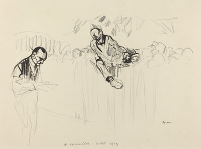 Em Versalhes, julho de 1919 de Jean Louis Forain