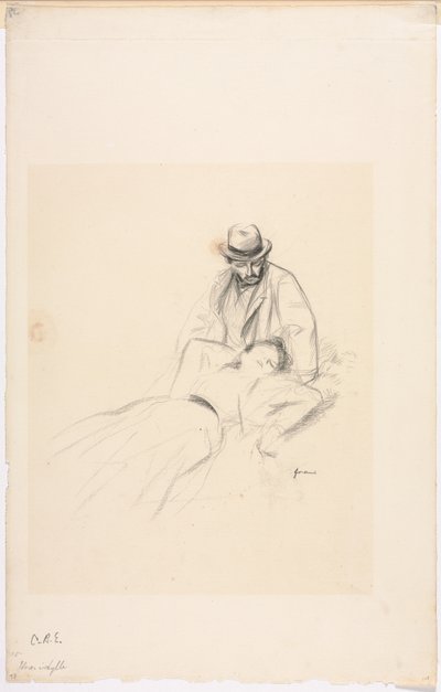 Um idílio, quarto trimestre de 1800 ou primeiro terço de 1900. de Jean Louis Forain