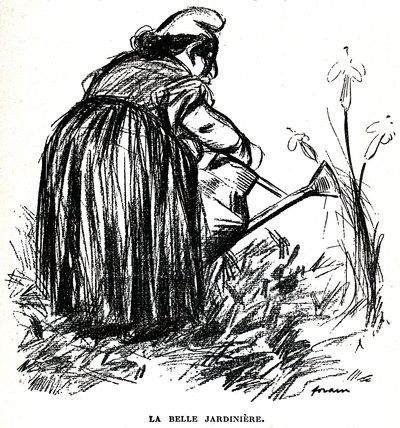 Desenho anti-semita publicado antes de 1900 no jornal "Psst...! “ de Jean Louis Forain