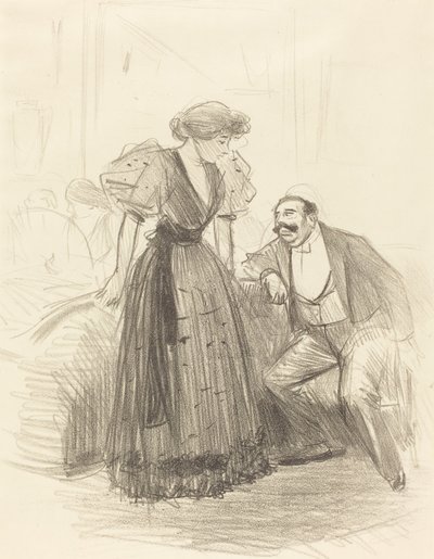 Em uma festa à noite de Jean Louis Forain