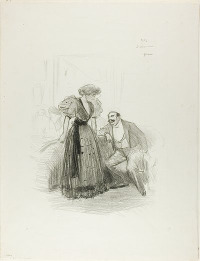 Em uma festa à noite de Jean Louis Forain