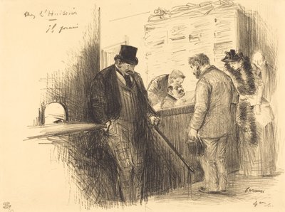 Na casa do oficial de justiça de Jean Louis Forain