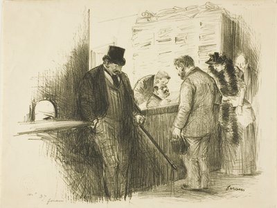 Na casa do oficial de justiça de Jean Louis Forain