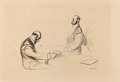 Na Conferência, c. 1919. de Jean Louis Forain