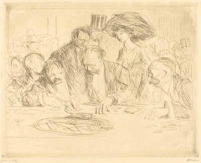 Na mesa de jogo (segunda placa) de Jean Louis Forain