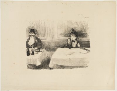 No restaurante de Jean Louis Forain