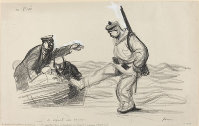 Em Pireu. -A partida dos Boches. de Jean Louis Forain