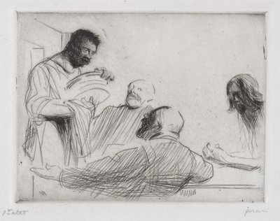 Antes do jantar em Emaús de Jean Louis Forain