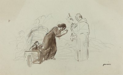 Benediction a Lourdes, c. 1912. de Jean Louis Forain