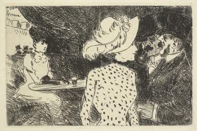 Cena do Café (descritivo) de Jean Louis Forain
