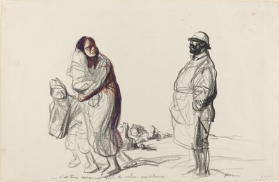 É demasiado perigoso perto da sua ambulância, c. 19141919. de Jean Louis Forain