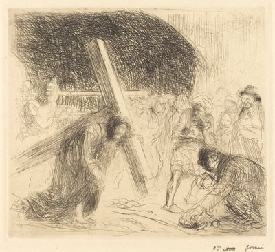 Cristo carregando a cruz (sétima placa) de Jean Louis Forain