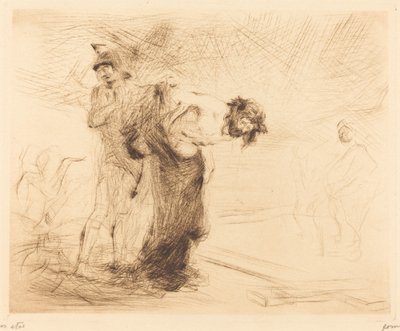 Cristo despido de suas roupas de Jean Louis Forain