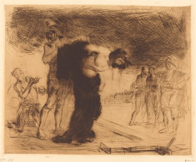 Cristo despido de suas roupas de Jean Louis Forain
