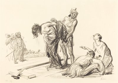 Cristo despido de suas roupas de Jean Louis Forain