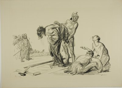 Cristo despido de suas roupas de Jean Louis Forain
