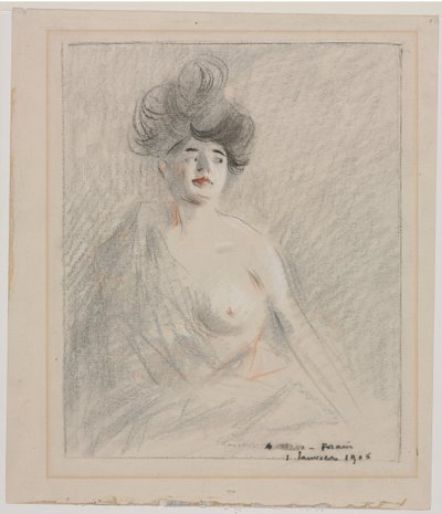 Cortesã (reto) de Jean Louis Forain